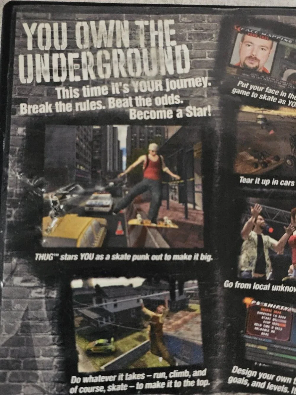 Tony Hawk's Underground PS2 (Sony PlayStation 2, 2003) Disc Good THUG